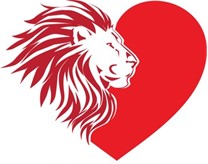 lion heart graphic